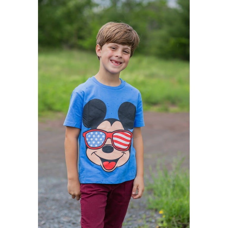 Disney Mickey Mouse Toddler Boys T-Shirt, Short Sleeve, July
