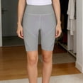 thumbnail image 2 of Shorts for Women, Workout Shorts, 8" Biker Shorts Women High Waist, Spandex Yoga Shorts with Side & Inner Pockets, 2 of 6