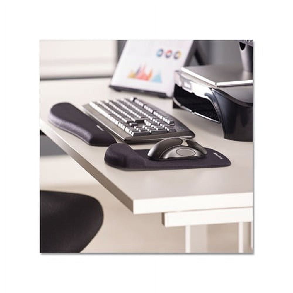 PlushTouch Keyboard Wrist Rest Foam, Black, 18 1/8 x 3-3/16
