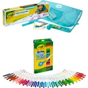 Crayola Color & Erase Mat With Super Tips Washable Markers, 50 Count