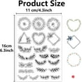 thumbnail image 3 of Garland Clear Stamps Wreath Branch Frame Flower Plant Reusable Retro Postmark Transparent Silicone Stamp Seals, 3 of 9