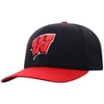 thumbnail image 3 of Men's-Top of the World  Black Wisconsin Badgers Reflex Fitted Hat, 3 of 3