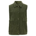 thumbnail image 5 of Pounoo Womens Corduroy Button Down Vests Boyfriend Oversized Blouses Sleeveless Tops Corduroy Shacket Jackets Gift, 5 of 8