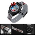 thumbnail image 4 of Reloj digital con esfera redonda para niños Reloj de tiempo Reloj deportivo de estilo casual para niños con coche giratorio Inevent EL4549-04, 4 of 7
