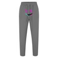 thumbnail image 3 of Zszcpp Jogging Pants For Men Cartoon Print Leisure Brief Cropped Long Loose Basic Style Trousers Casual Trouser, 3 of 5