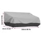 thumbnail image 4 of Cubierta de sofá para varias personas al aire libre A prueba de lluvia Hogar Recubierto de plata Tela Oxford Patio delantero Cubiertas de banco Accesorios para muebles exteriores Tipo 2 Gris Negro Kearding HA010209-04B, 4 of 6