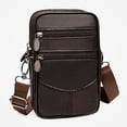 thumbnail image 1 of Bolsa multifuncional para hombre con cinturón, cruzado de piel de vaca para el trabajo (café) Likrtyny Para Estrenar, 1 of 6