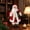 S, variant on Feledorashia Animated Dancing Santa Figurine, Musical Christmas Tabletop Decor, Moving Character Holding a Gift Sack for Living Rooms and Party Settings, Electric Santa Figure for Home Display