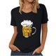 thumbnail image 1 of Blusa de mujer Oktoberfest Camiseta de cuello redondo Estampado de verano Jersey de manga corta Camiseta de mujer para hombre Tops Camisa Pompotops  hfajkhk136008, 1 of 5