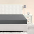 thumbnail image 6 of PiccoCasa 110GSM Brushed Microfiber Fitted Sheet with 16" Depth, Dark Gray Full, 6 of 6