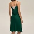 thumbnail image 5 of Sakmal Moo Moos for Women Plus Size Long Night Dress Green Sleeveless Womens Nightgown L, 5 of 9