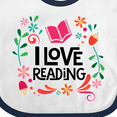 thumbnail image 4 of Inktastic Book Lover I Love Reading Girls Baby Bib, 4 of 4