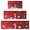 Red Christmas Snowflake, variant on Dark Green Christmas Tree Pattern Kitchen Rugs Sets Of 3,Kitchen Runner Rugs Non Skid Washable,Decorative Kitchen Floor Mats for Kitchen,Sink,Laundry,17"x30"+ 17"x47" + 17"x59"