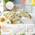 thumbnail image 3 of Yellow Sunflower Bedding 3 Piece Duvet Cover Set Full Size, Country Petals Floral Summer Spring Soft Microfiber Comforter Cover with Zipper Closure & Pillowcases, Wrinkle & FadeResistant Quilt Cover, 3 of 9