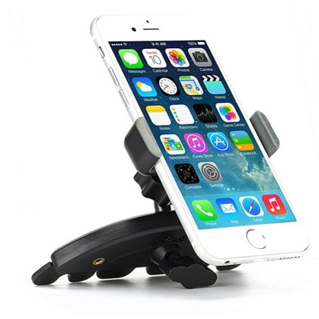 iPhone 6 Plus Premium Car Mount CD Player Slot Phone Holder Cradle Rotating Dock Stand Strong Grip