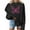 Black, variant on Luxalzxs Crewneck Sweatshirt Women Pink Ribbon Breast Cancer Awareness Sweatshirt Fall Winter Casual Long Sleeve Butterfly Print Inspirational Pullover Tops