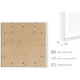 thumbnail image 2 of HAUS AND HUES Solid Oak Wood 20”x20” Picture Frames Matted to 16”x16” Set of 9 - White Square Picture Frames, Photo Gallery Wall Frame Set, 20x20 Square Picture Frames, Square White Frames Bulk, 2 of 6