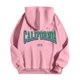 thumbnail image 4 of MHFRRA Sudadera con Capucha y Estampado de Letras, Informal, con Bolsillo Frontal, Ropa de Calle Cómoda para Uso Diario Rosa, 4 of 5