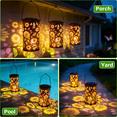 thumbnail image 5 of New style Sunflower Solar Lanterns Outdoor Waterproof Hanging Lights, Sunflower Gifts for Women Mom Grandma, Metal Solar Decorative Lanterns for Yard Patio Porch Balcony Garden Decor, 5 of 11