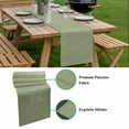 thumbnail image 5 of Vintage Sage Green Table Runner - 70 Inch Long, Kitchen Dining Table Runner Dresser Scarves, Farmhouse Retro Beige Solid Color Farmhouse Decor for Coffee Tables Wedding Party Banquet, 5 of 8