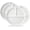 10in, variant on Ceramic Divided Plates Set of 4 - Large 3 Compartment Portion Control Plates for Adults Kids, Bariatric Dinner Plates for Balanced Meal Prep, Microwave Dishwasher Freezer Safe, White