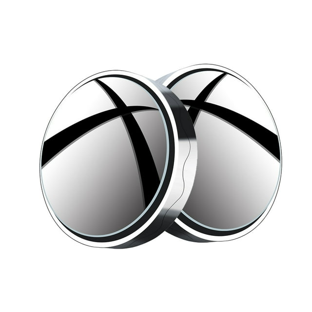 Trayknick 2Pcs Car Rearview Adjustable Parking Helper Compact Small Round Mirror Blind Spot Mirror for Car