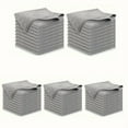 thumbnail image 5 of "Thickened Absorbent Kitchen Cleaning Cloths - Multi-Functional, Reusable & Fast-Drying Gray Microfiber Dish Towels for Washing Dishes, Scrubbing Stains & Household Cleaning - 12-Pack", 5 of 7
