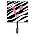 thumbnail image 4 of Letter Q Initial  Zebra Stripe and Pink Leash or Key Holder, 4 of 7