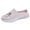 Pink, variant on Women's Casual Slip on Half Shoes Lightweight Mules Sneakers Mesh Breathable Flat Antislip Tennis Walking Shoes Pink Size 6.5