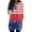 #005#-Blue, variant on Usa Flag Shirts for Women: Crewneck Patriotic Shirt Vintage American Flag Graphic Usa Graphic Plus Size Tops for Womens Multicolor S