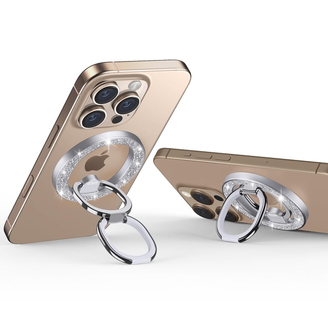 Soporte magnético ESR para anillo de teléfono para iPhone con MagSafe Silver