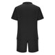 thumbnail image 5 of Mens Botón Abajo Camisa de Manga Corta Arrugas Libres Casual Deportes Cardigan Set, Color Sólido Cuello de Verano Camisa Y Pantalones Cortos, 5 of 6