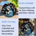 thumbnail image 4 of Virgin Mary with Floral Vines Stained Glass Suncatcher Colored Handmade Window Hangings Glass Suncatcher Crafts Kits for Indoor Garden Christmas Decoration 16x16cm(10), 4 of 7