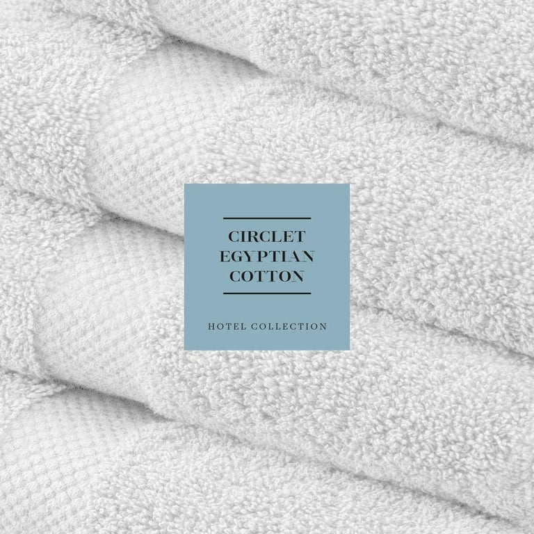 WhiteClassic Luxury Cotton Washcloths - Large Hotel Spa Bathroom