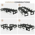 thumbnail image 6 of Tribesigns 88.61-inch Extra Long Conference Table for 6 to 8 People, 7 ft Rectangle Meeting Table for Office, Black (Set of 2), 6 of 7