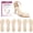 Beige, variant on High Heel Cushion Inserts for Women, 2 Pairs 3/4 Invisible Insoles Prevent Feet from Sliding Forward, Shock Absorption, Comfort Shoe Pads for High Heels Sandals Flats,Beige, Size L