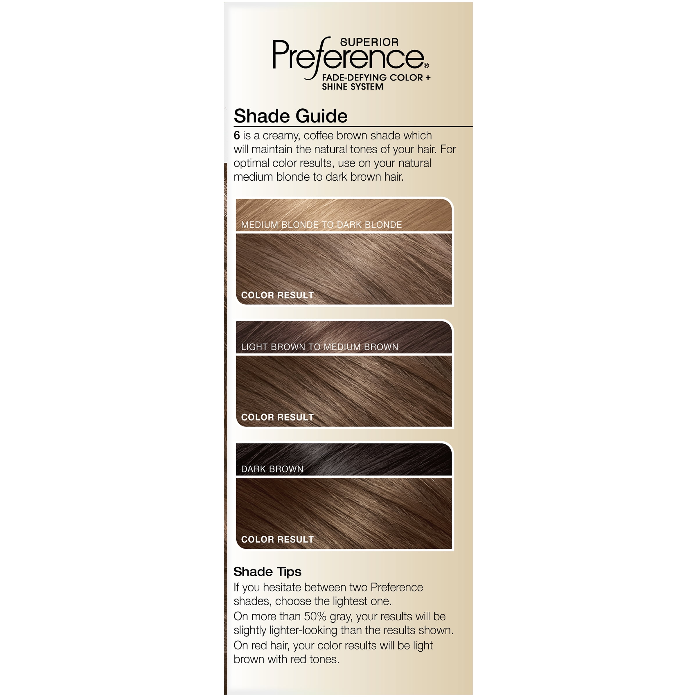 L'Oreal Paris Superior Preference 6 Light Brown Natural Level 3 Permanent Hair  Color, 1 Application 