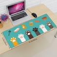 thumbnail image 6 of Cute Cat Paw Prints Extended Professional Gaming Mouse Pad 31.5x11.8inch, Non-Slip Computer Mouse Pad Waterproof Keyboard Pad Desk Mat, 6 of 6