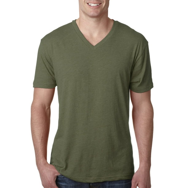 Next Level Apparel - The Next Level Mens Triblend V - MILITARY GREEN ...