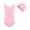 Pink, variant on Coerni Girls One Piece Swimsuits Solid Color Ruched Bathing Suit for Tween Girls Hawaiian Athletic Swimwear with Matching Swim Cap