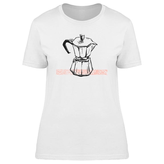 Geyser Coffee Maker Graphic T-Shirt Women -Image by Shutterstock, Female x-Large