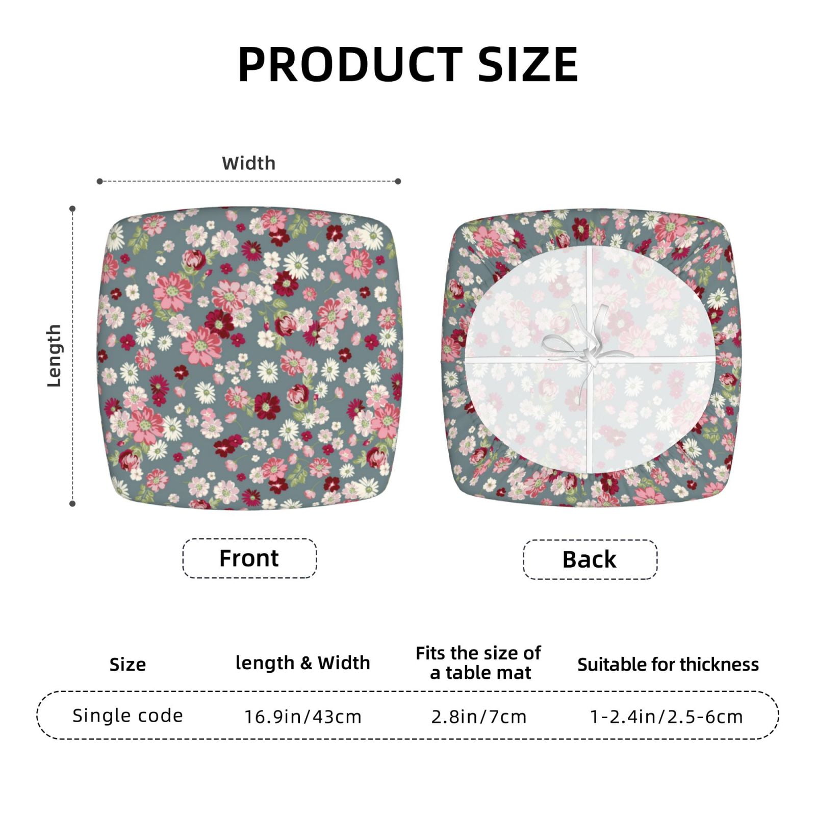 Vsdgher Daisies Flowers Couch Cushion Covers, Non-Slip Sofa Seat Cushion Slipcovers, Soft Couch Covers（Don't include seat cushion）Four Pieces