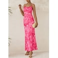 thumbnail image 3 of Vestido largo PRETTYGARDEN para mujer, floral, verano 2025, rosa S, 3 of 9