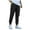 Black, variant on toraway Black Casual Pants Men Regular Fit Men's Sports Training Jogging Pants with Pockets and Drawstring Leggings S