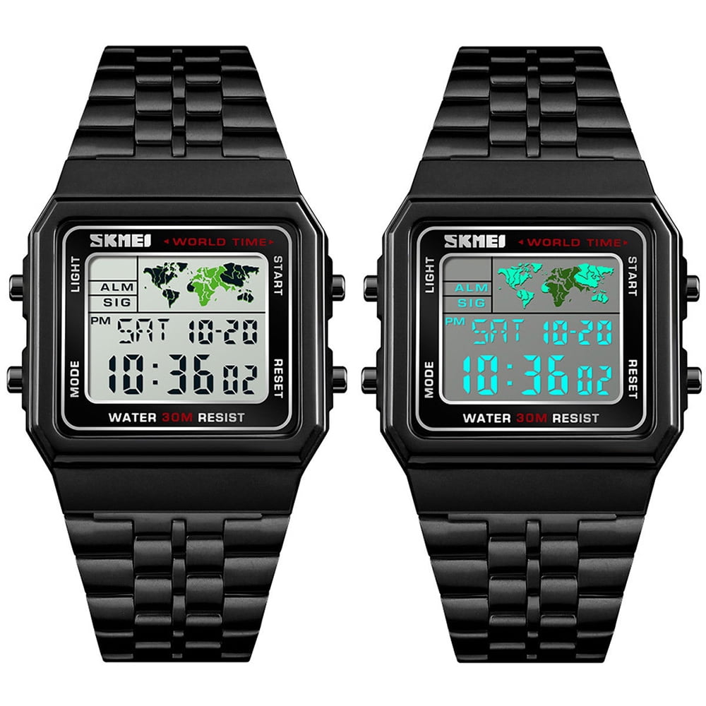 skmei world time watch