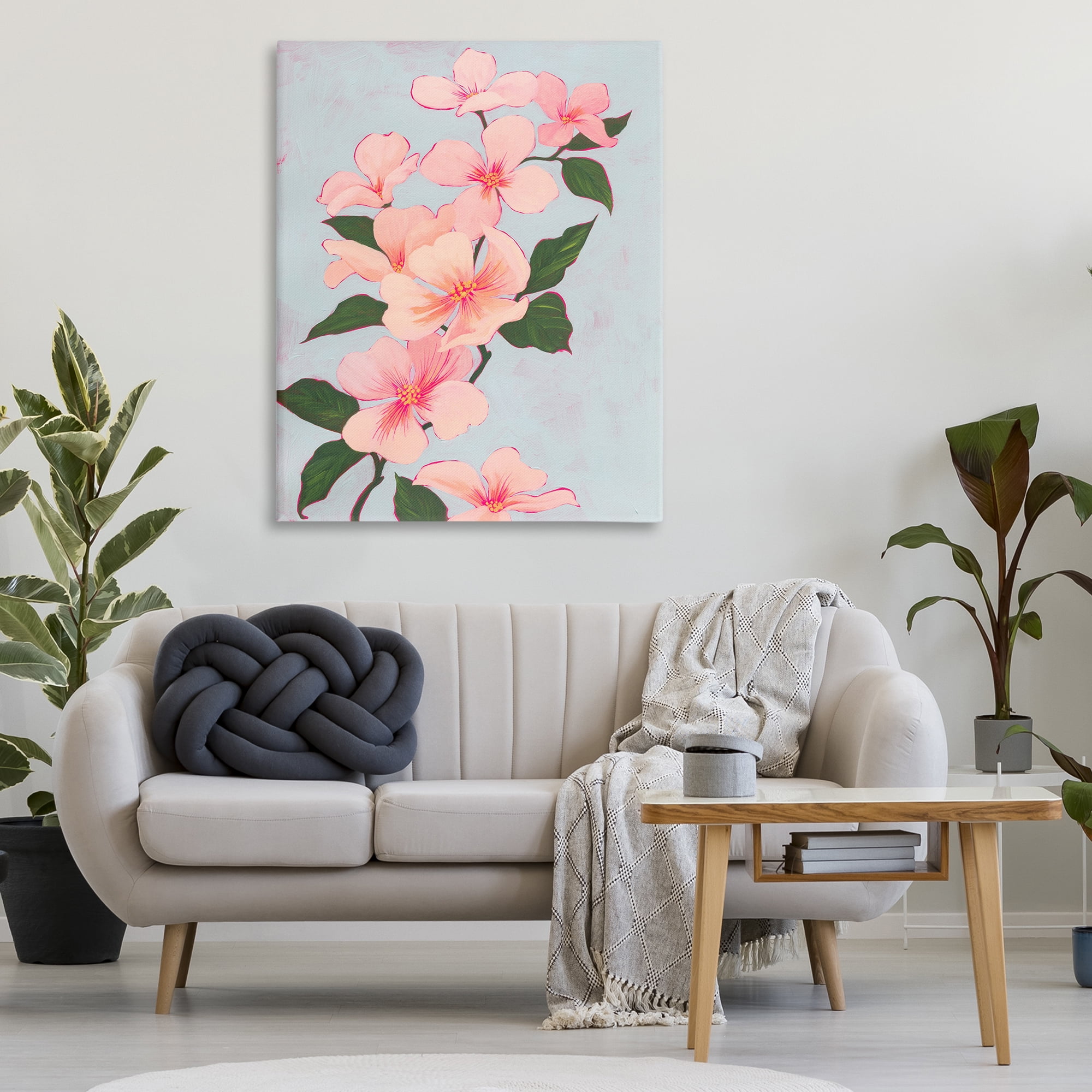 Stupell Industries Delicate Cherry Blossoms Botanical & Floral Painting Gallery Wrapped Canvas Art Print Wall Art, 36 x 48