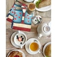 thumbnail image 4 of 4th of July Kitchen Dish Towels for Drying Dishes Set of 4, Independence Day Red Floral Blue Star Waffle Weave Microfiber Terry Hand Tea Bathroom Towels Quick Dry & Absorbent Towel 15.7x23.6, 4 of 7