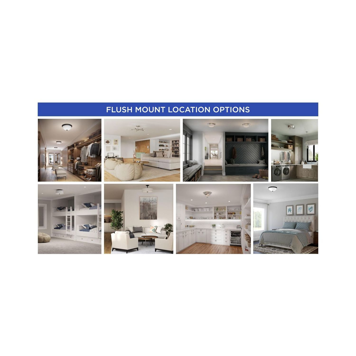 12" Square Glass Two-Light Close-to-Ceiling