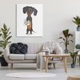thumbnail image 2 of Stupell Industries Dachshund 'I'm The Boss' Fun Family Pet Phrase Designed by Danny Gordan, 2 of 6
