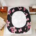 thumbnail image 5 of Manfei Kawaii Pink Bowknot 4 Pieces Queen Sheet Sets for Girls Teens Children,Cute Fruit Cherry Ultra Soft Flat Sheet,Love Heart Print Queen Fitted Sheet,Breathable Home Decor, 5 of 7